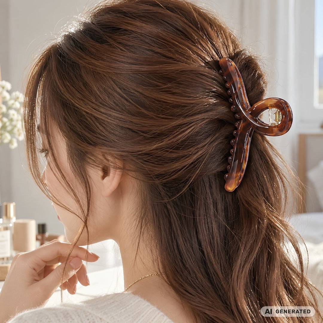SOHO Aspen Hair Claw Clip 11 cm - Brown – image 3