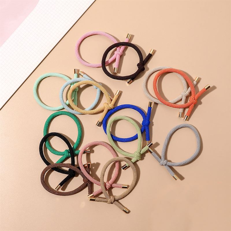 SOHO Cibe Hair elastics - Brown - Hair Accessories | Fashiongirl