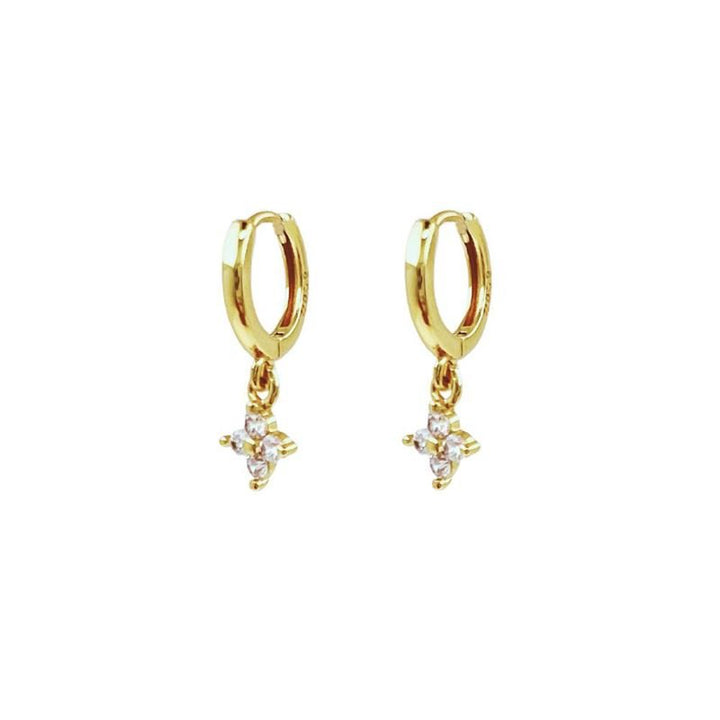 SOHO Diamond Earrings - Gold - | Fashiongirl