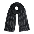 SOHO Dots Scarf 180 x 90 cm – Svart – | Fashiongirl