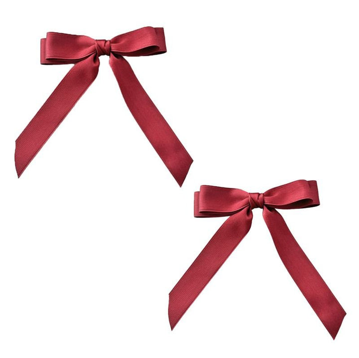 SOHO Emma Bow Hair clips - Red - Hair Accessories | Fashiongirl