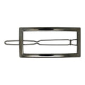 SOHO Frame Metal Hair Clip - Silver - | Fashiongirl
