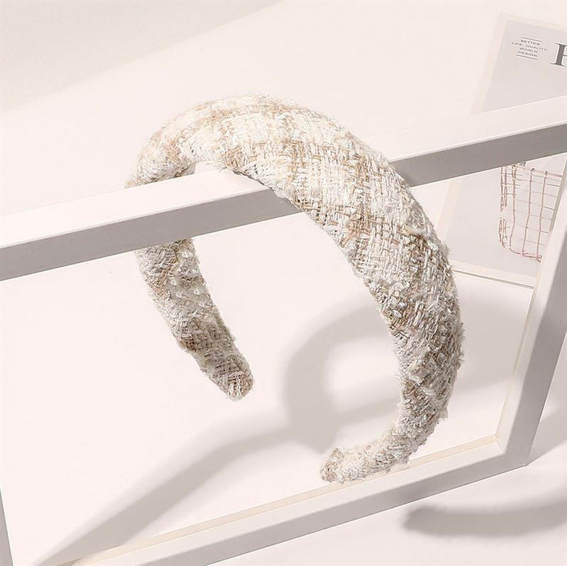 SOHO Frigga Wide Headband - Beige - Hair Accessories | Fashiongirl