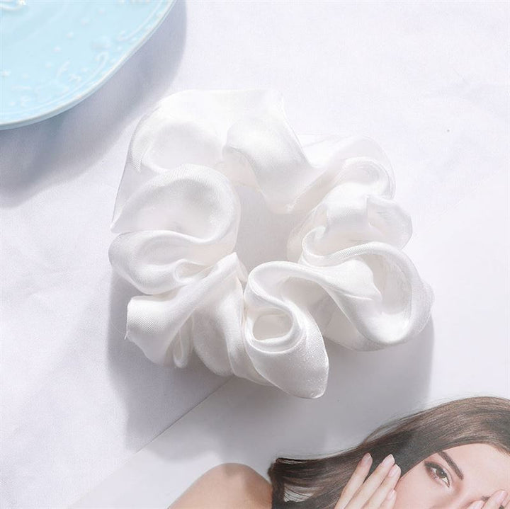 SOHO Gwen Scrunchie - White - Hair Accessories