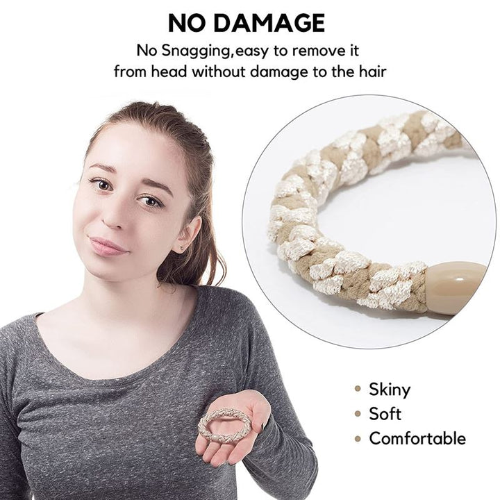 SOHO Hair elastics - White, 3 pcs - Hair Accessories | Fashiongirl