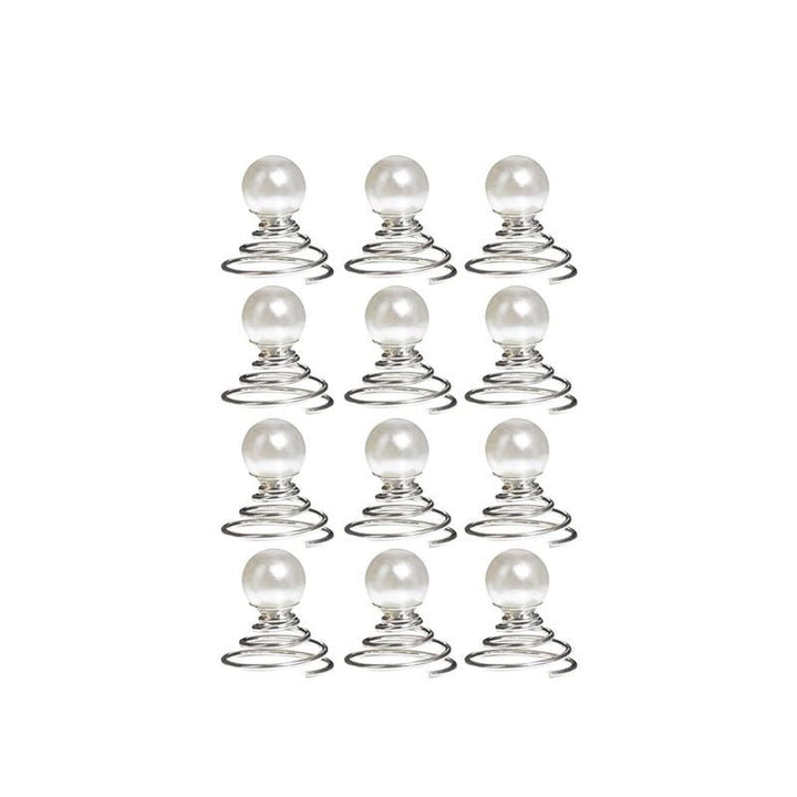 SOHO Hair spirals with beads - 12 pcs - | Fashiongirl