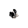 SOHO Hara Mini Hair Claw – Svart marmor – Håraccessoarer