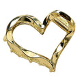 SOHO Heart Metal Hair Claw – Guld – Håraccessoarer