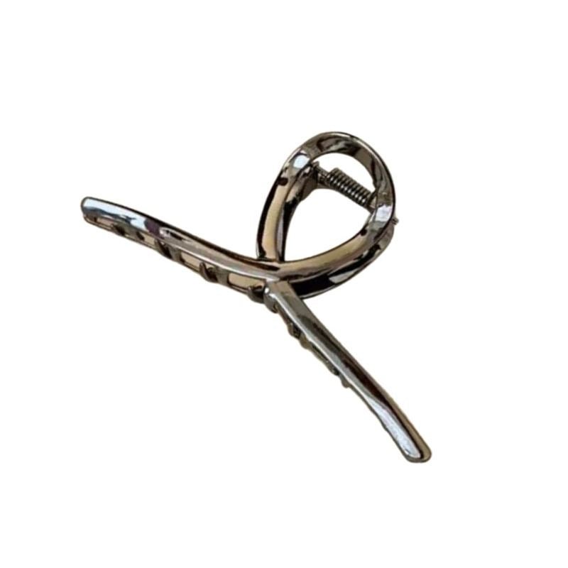 SOHO Iva Metal Hair Claw - Titanium - Hair Accessories