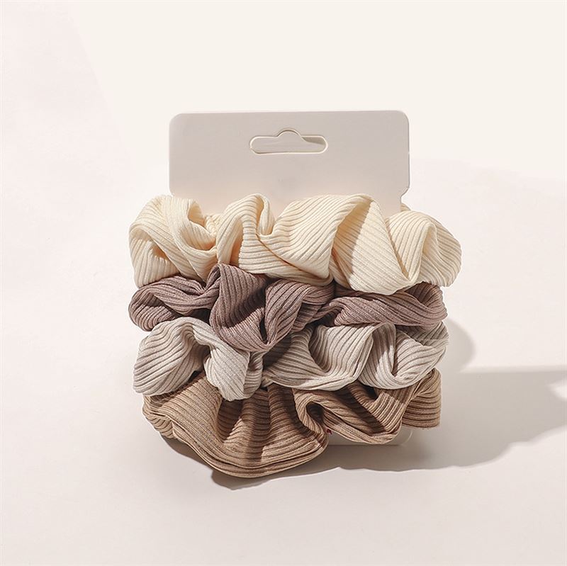 SOHO Ivory Scrunchies - set of 4 - Hair Accessories