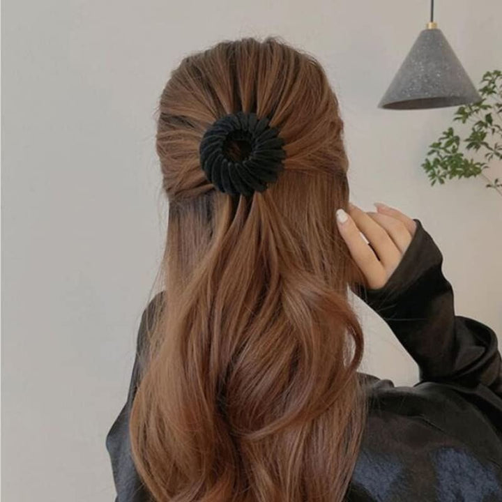 SOHO Jana Ponytail Spiral - Black - | Fashiongirl