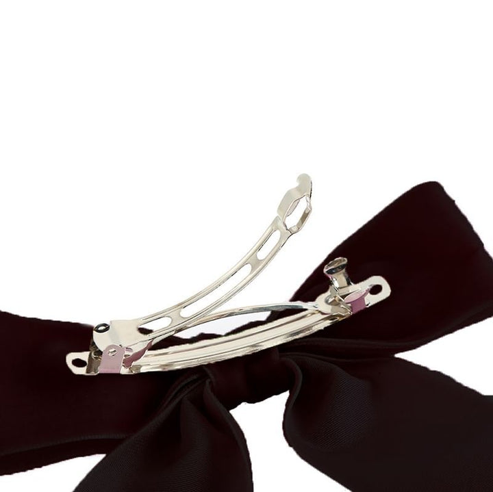SOHO Jane Velvet Bow Hair Clip - Dark Red - Hair Accessories | Fashiongirl