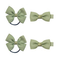 SOHO Kirby Bow Hårband och hårspännen – Salviagrön – Håraccessoarer | Fashiongirl
