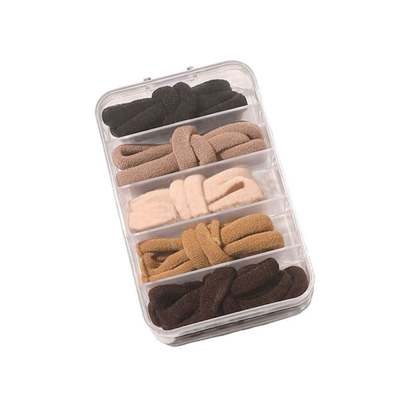 SOHO Linen Hair elastics - Mix - Hair Accessories | Fashiongirl