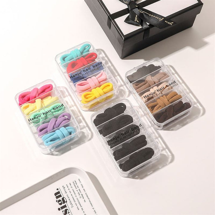 SOHO Linen Hair elastics - Mix - Hair Accessories | Fashiongirl