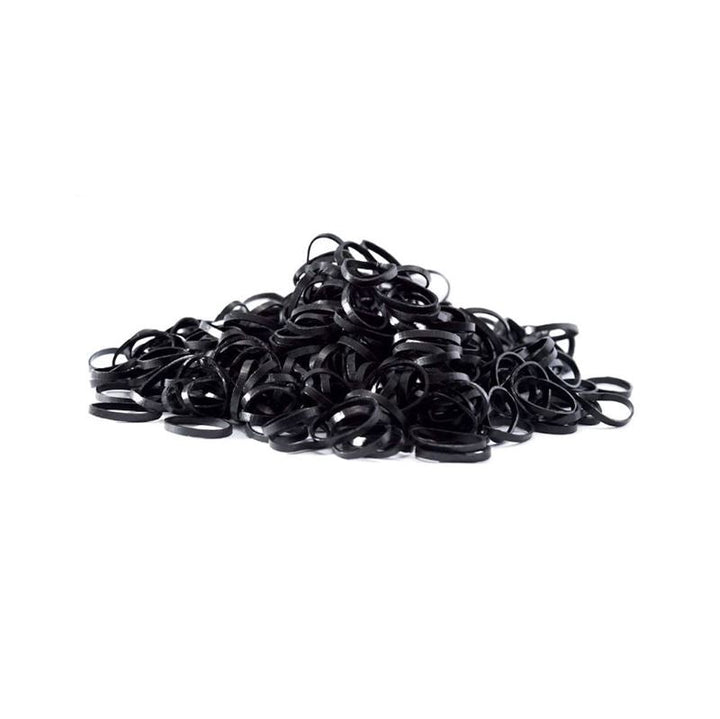 SOHO Liva Snag Free Hair elastics, 300 pcs - Black - Hair Accessories | Fashiongirl