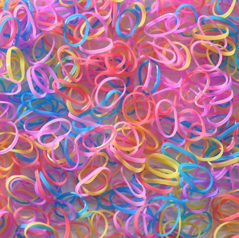 SOHO Liva Snag Free Hair elastics, 300 pcs - Pastel - Hair Accessories | Fashiongirl