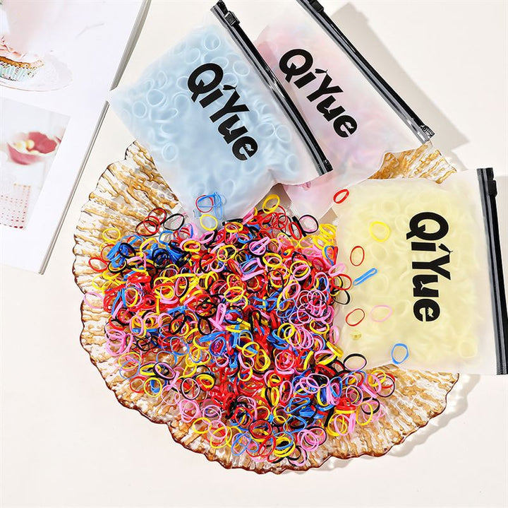 SOHO Liva Snag Free Hair elastics, 500 pcs - Brown - Hair Accessories | Fashiongirl