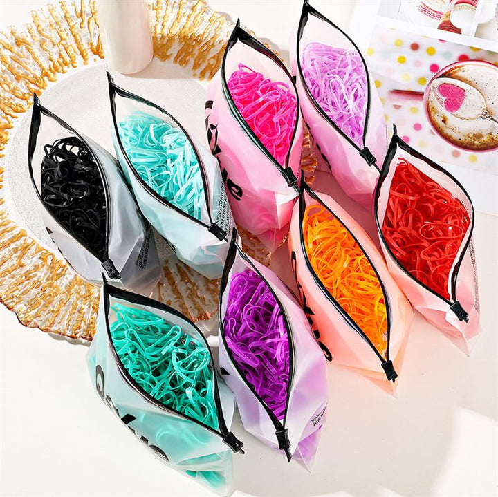 SOHO Liva Snag Free Hair elastics, 500 pcs - Transparent - Hair Accessories | Fashiongirl