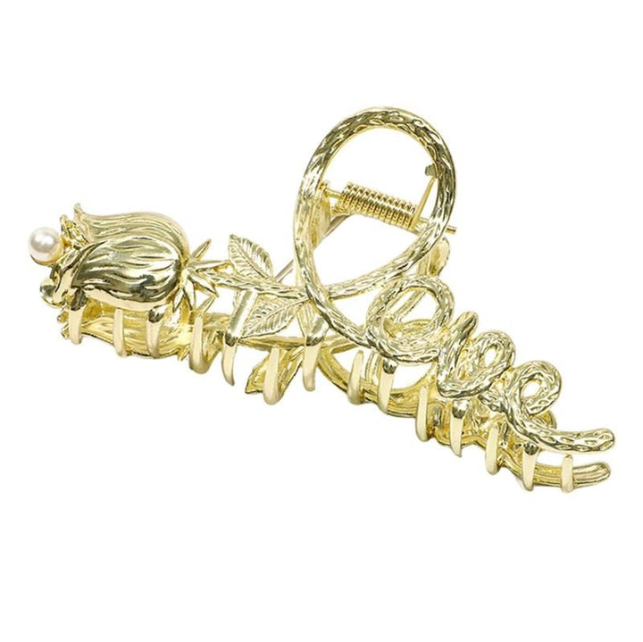 SOHO Love Metal Hair Claw - Gold - Hair Accessories