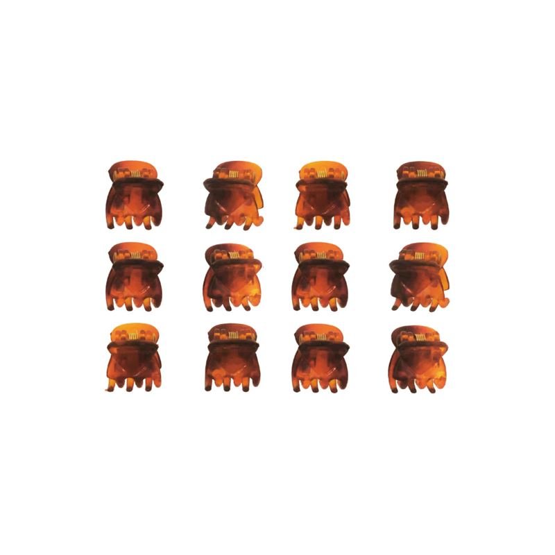 SOHO Lucca Mini Hair Claws - Brown - Hair Accessories