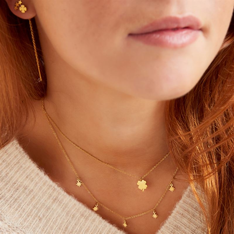 SOHO Maci Double Necklace - Gold - | Fashiongirl