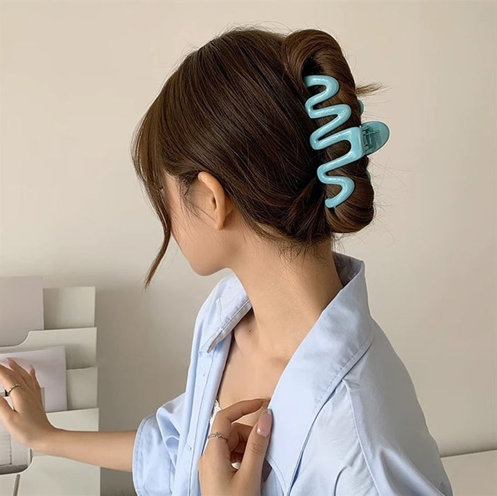 SOHO Malik Hair Claw - Blue - Hair Accessories