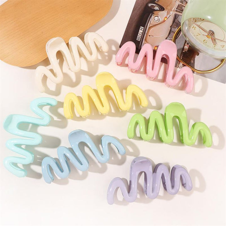 SOHO Malik Hair Claw - Blue - Hair Accessories