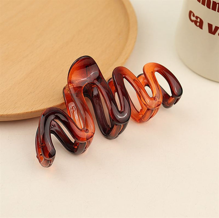 SOHO Malik Hair Claw - Brown - Hair Accessories