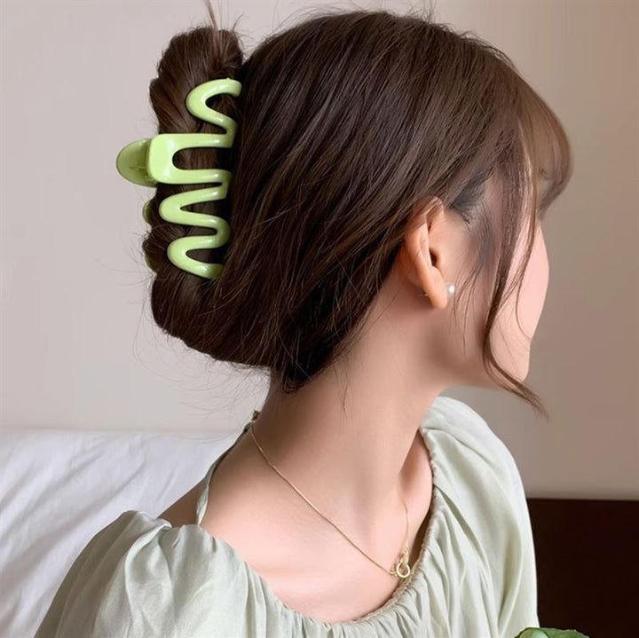 SOHO Malik Hair Claw - Green - Hair Accessories