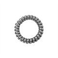 SOHO Metallic Spiral Hair elastics 3 pcs - Metal Grey - Håraccessoarer | Fashiongirl