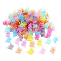 SOHO Mini Butterfly Hair Claws – 100 st Butterfly Hair Claws Multi Jelly Pastel Colour – Hårtillbehör