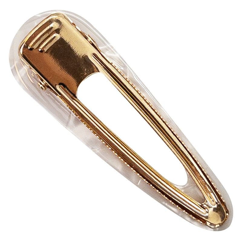 SOHO Nola Hair Clip - White Marble - | Fashiongirl