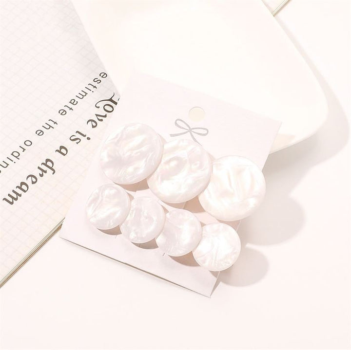 SOHO Opal Hair clips - White - | Fashiongirl