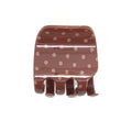 SOHO Polkadot Hair Claw – Brun – Håraccessoarer