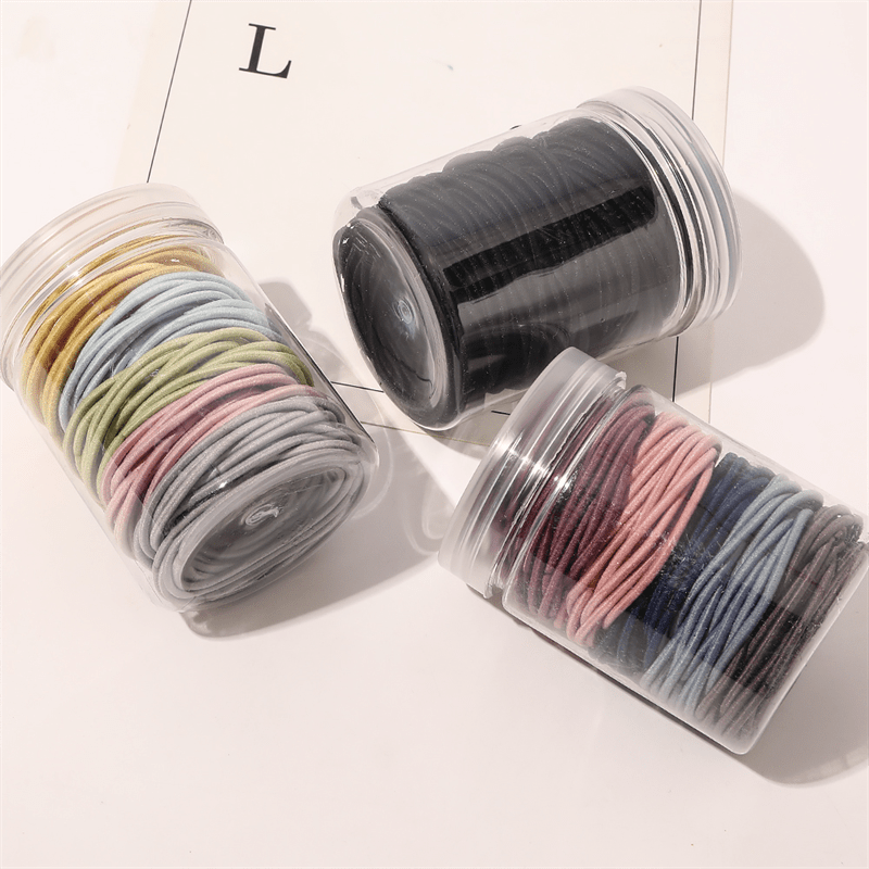 SOHO Remi Hair elastics 50 pcs - Rainbow - Hair Accessories