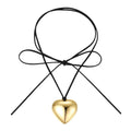 SOHO Reva Heart Choker Necklace – Guld – | Fashiongirl