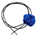 SOHO Rose Choker Necklace - Blå - | Fashiongirl