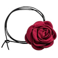 SOHO Rose Choker Necklace - Röd - | Fashiongirl