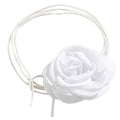 SOHO Rose Choker Necklace - Vit - | Fashiongirl