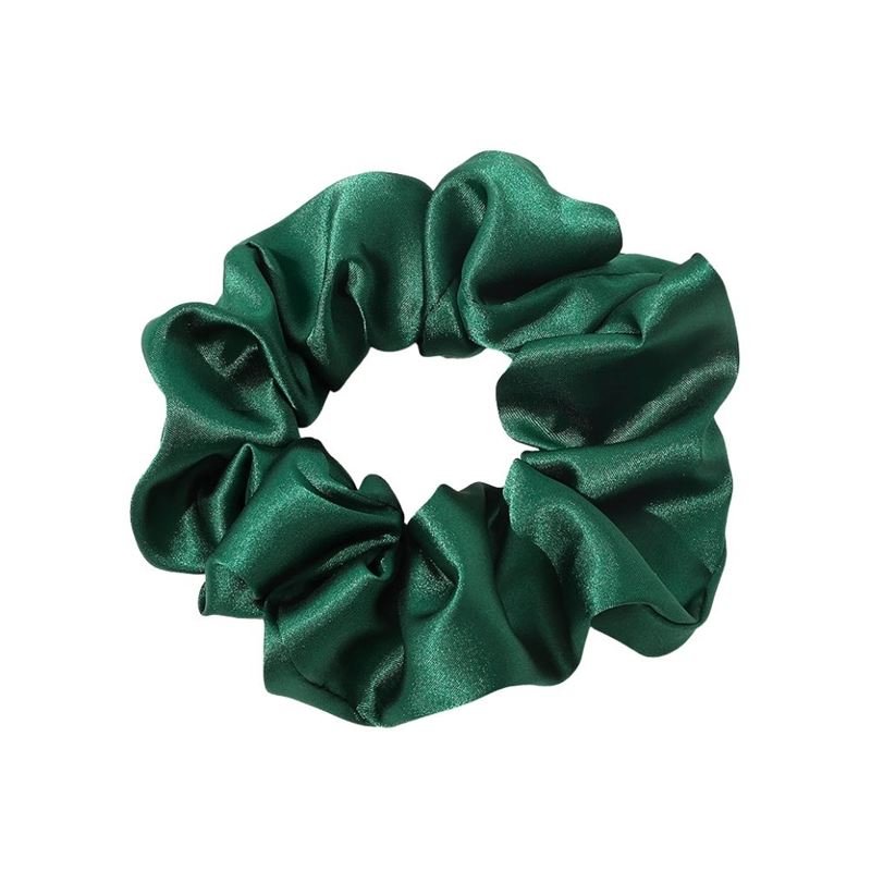 SOHO Satin Scrunchie - Dark Green - Hair Accessories