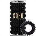 SOHO Spiralhårband, svarta – 8 st. – Håraccessoarer | Fashiongirl
