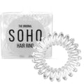 SOHO Spiral Hair elastics - Clear (3 st) - Håraccessoarer | Fashiongirl