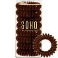 SOHO Spiral Hair elastics, Jackie Brown – 8 st. – Håraccessoarer | Fashiongirl