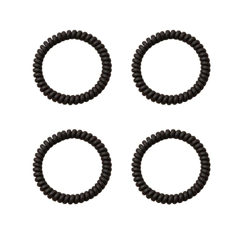 SOHO Wave Spiral Hair elastics - Black - Hair Accessories | Fashiongirl