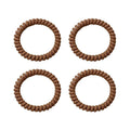 SOHO Wave Spiral Hair elastics - Brown - Håraccessoarer | Fashiongirl