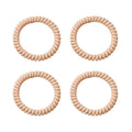SOHO Wave Spiral Hair elastics - Cream - Håraccessoarer | Fashiongirl