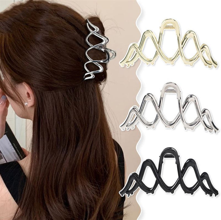 SOHO Ziv Hair Claw - Silver - Hair Accessories