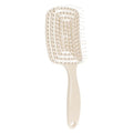 TBC Detangling Hair Brush – våt- och torrborste – beige – hårstylingverktyg
