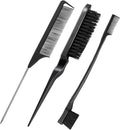 TBC Dual Edge Comb and Brush – 3 set (hårborste och kam) – hårstylingverktyg